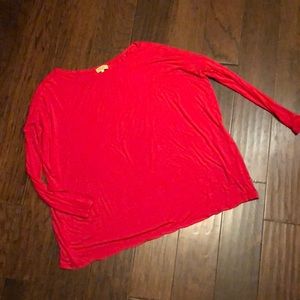 Red Long Sleeve Piko